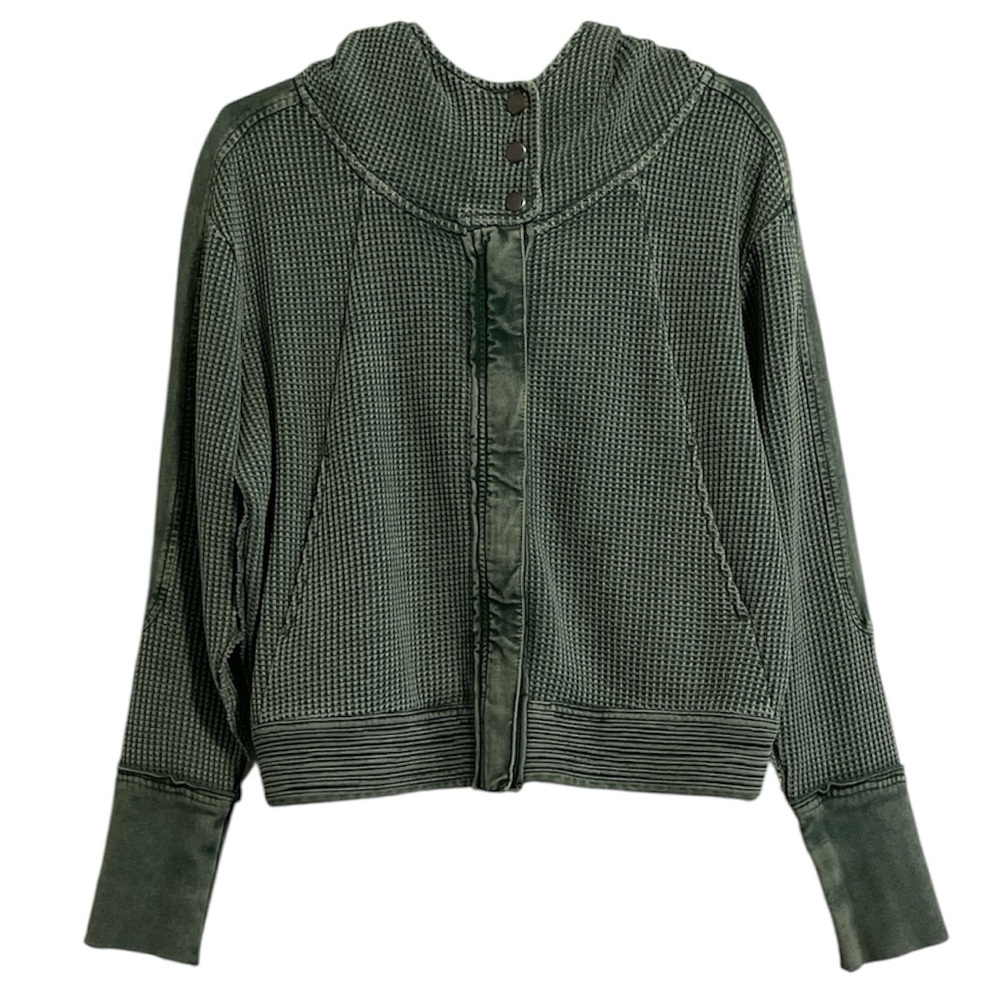 Dear John Carly Hoodie Jacket​ Dark Moss Women’s Size Small - Picture 3 of 7